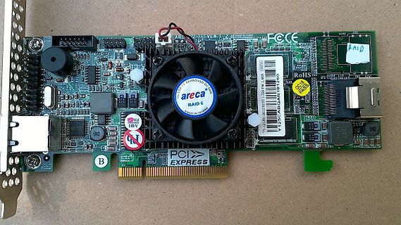 Areca RAID PCIe-Controllerkarte