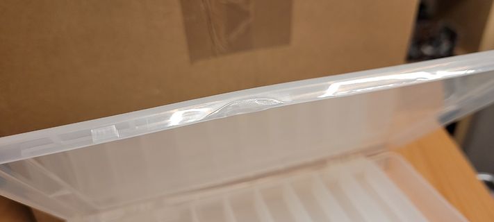 Transparente Kunststoffbox