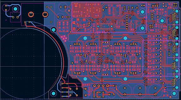 Leiterplatten-Layout einer elektronischen Schaltung