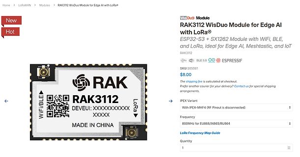Produktseite RAK3112 WisDuo Modul