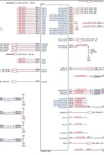 Ausschnitt eines elektronischen Schaltplans