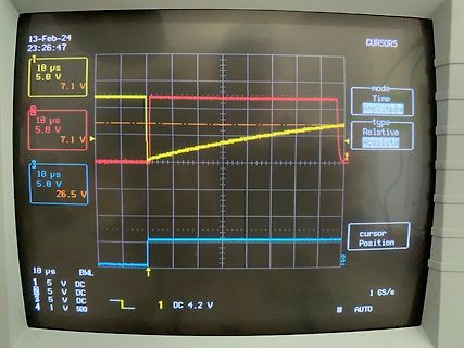 Oszilloskop-Display mit mehreren Signalkurven