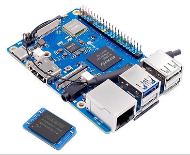 Rockchip Single Board Computer mit Speicherbaustein