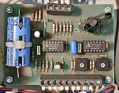Leiterplatte mit elektronischen Bauteilen