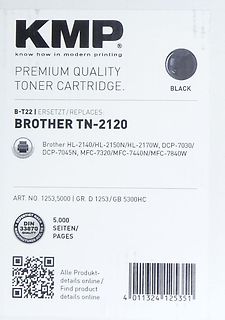 Verpackung einer KMP Tonerpatrone für Brother Drucker