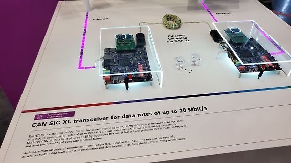 Ausstellungsstück CAN SIC XL Transceiver mit Leiterplatten