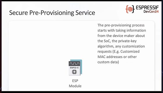 Präsentation über Secure Pre-Provisioning Service