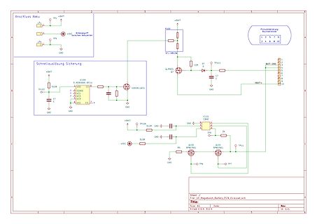 Schaltplan einer Batterieverwaltungsschaltung