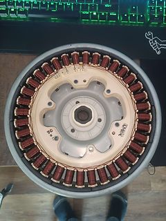 Stator eines Elektromotors mit Kupferwicklungen