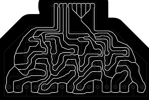 Leiterplatten-Layout einer Platine