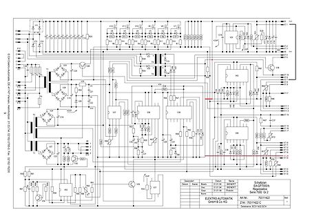 Schaltplan einer elektronischen Schaltung