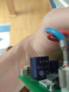 Elektrolytkondensator auf Leiterplatte