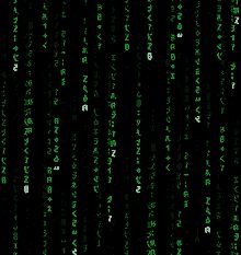 Matrix-Code-Regen Effekt