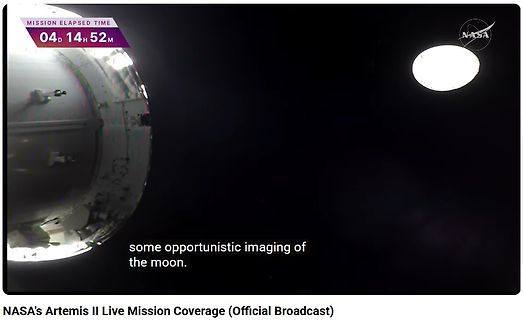 NASA Artemis II Mission Live Coverage Screenshot