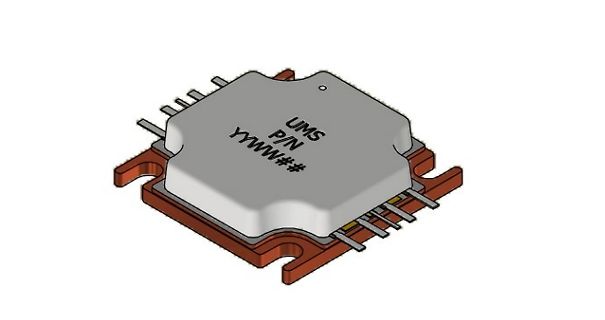 3D-Modell eines elektronischen Bauteils