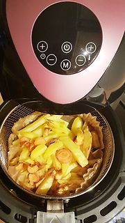Pommes Frites in einer Heißluftfritteuse