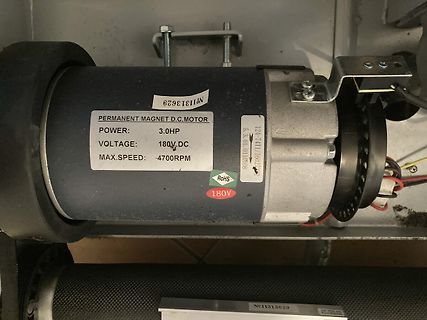 Permanent Magnet D.C. Motor mit Typenschild