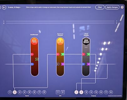 Abfotografierter Bildschirm einer Software-Oberfläche