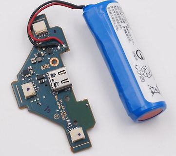 Leiterplatte mit Akku und Micro-USB Anschluss
