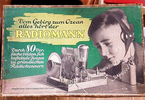 Retro-Werbung für Radiomann-Bücher