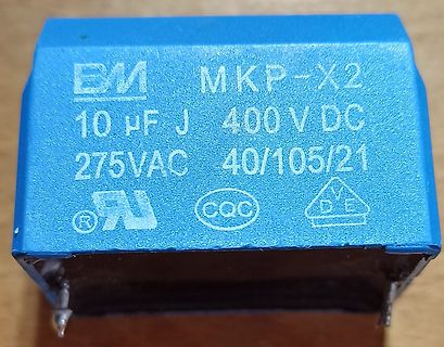 Blauer MKP-X2 Entstörkondensator