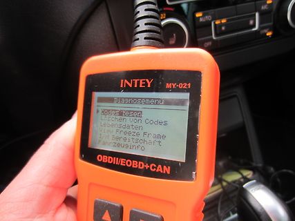 OBDII Diagnosegerät mit Menüanzeige