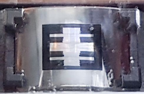 Nahaufnahme eines elektronischen Bauteils oder Displays