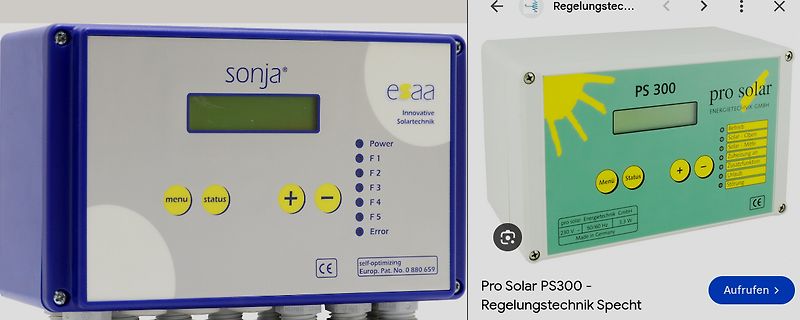 Sonja esaa Pro Solar PS300 Steuergerät