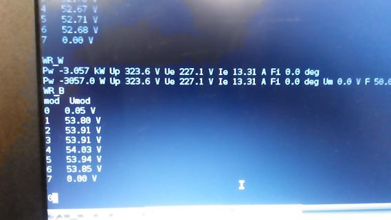 Messwerte auf einem Display