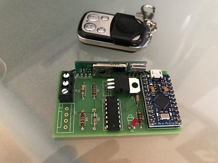 Leiterplatte mit Pro Micro und Fernbedienung