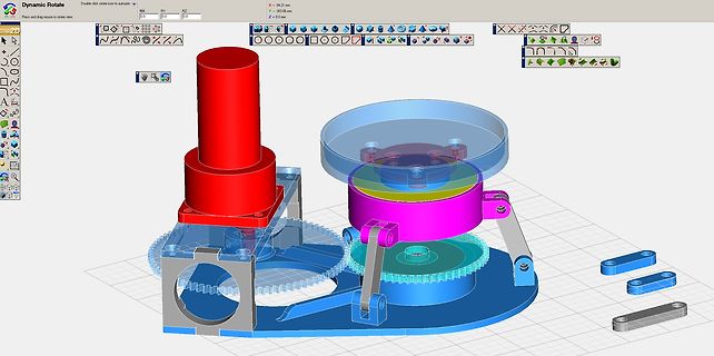 3D-CAD-Modell einer mechanischen Konstruktion
