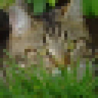stark verpixeltes Foto