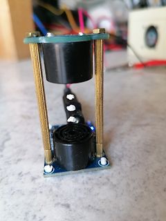 Aufbau mit zwei Spulen und Leiterplatten