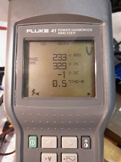 Fluke 41 Power Harmonics Analyzer Display