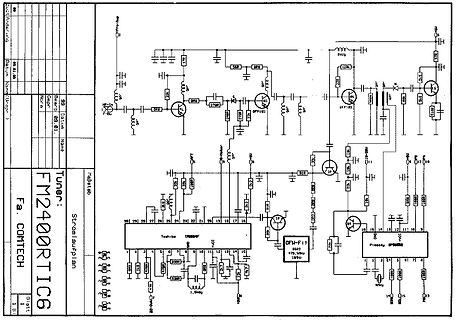 Schaltplan eines FM2400RTIC6 Tuners