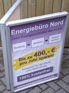 Werbeaufsteller für Energieberatung