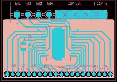 Leiterplatten-Layout einer Elektronikschaltung
