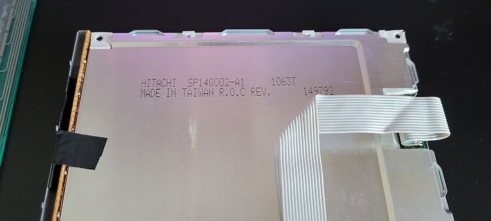Rückseite eines Hitachi LCD-Displays