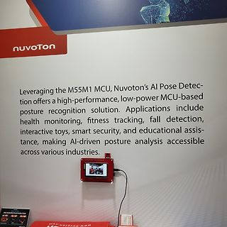 Nuvoton M55M1 MCU AI Pose Detection Display