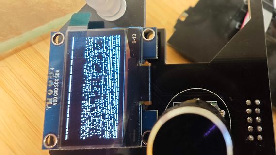 OLED-Display auf Leiterplatte
