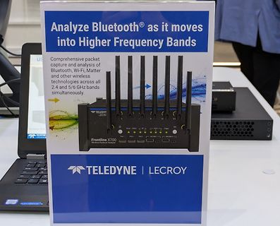 Werbeaufsteller für Teledyne LeCroy Frontline X700