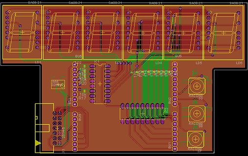 PCB-Layout einer Leiterplatte