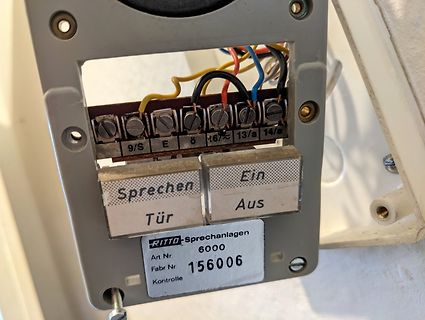 Innenansicht einer Ritto Sprechanlage