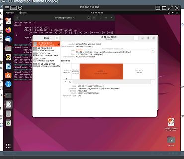 Screenshot einer Festplatten-Partitionierung unter Ubuntu