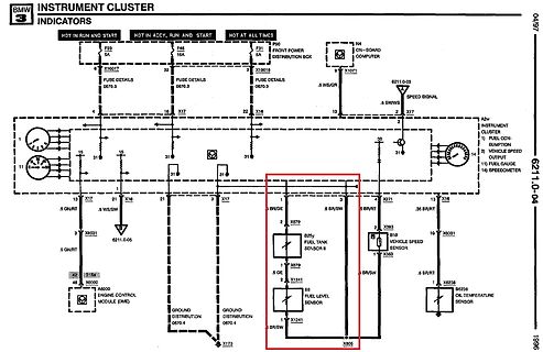 Schaltplan BMW Instrument Cluster