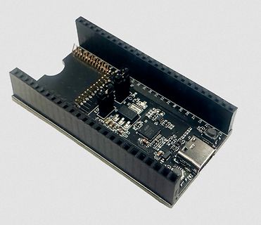 Mikrocontroller-Board mit Header-Leisten