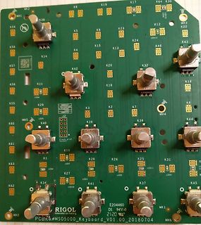Leiterplatte einer mechanischen Tastatur mit Schaltern