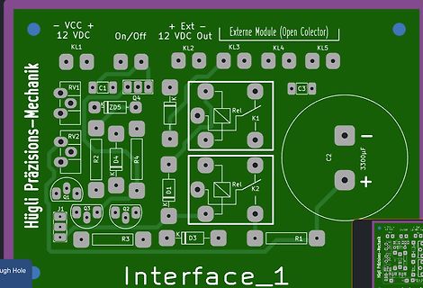 PCB-Layout Interface_1 Hügli Präzisions-Mechanik