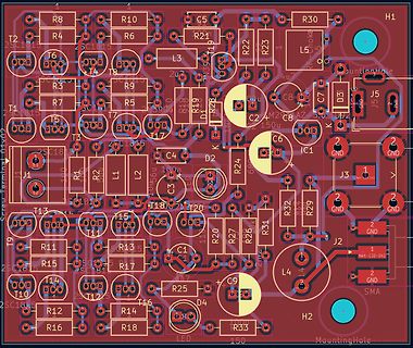 Leiterplatten-Layout einer Platine
