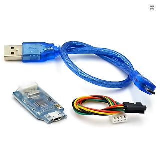 USB-Kabel, Leiterplatte und Jumper-Kabel